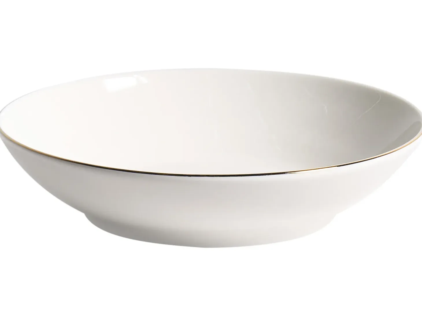 Zastawa stołowa 24-częściowa CUMIN Porcelana Złamana biel/ złoty
