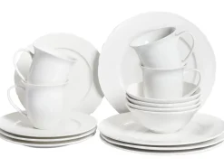Zastawa stołowa 16-częściowa ELDERBERRY Porcelana Biały
