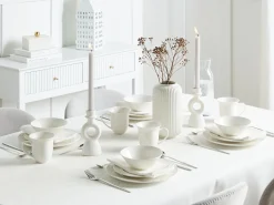 Zastawa stołowa 16-częściowa ELDERBERRY Porcelana Biały