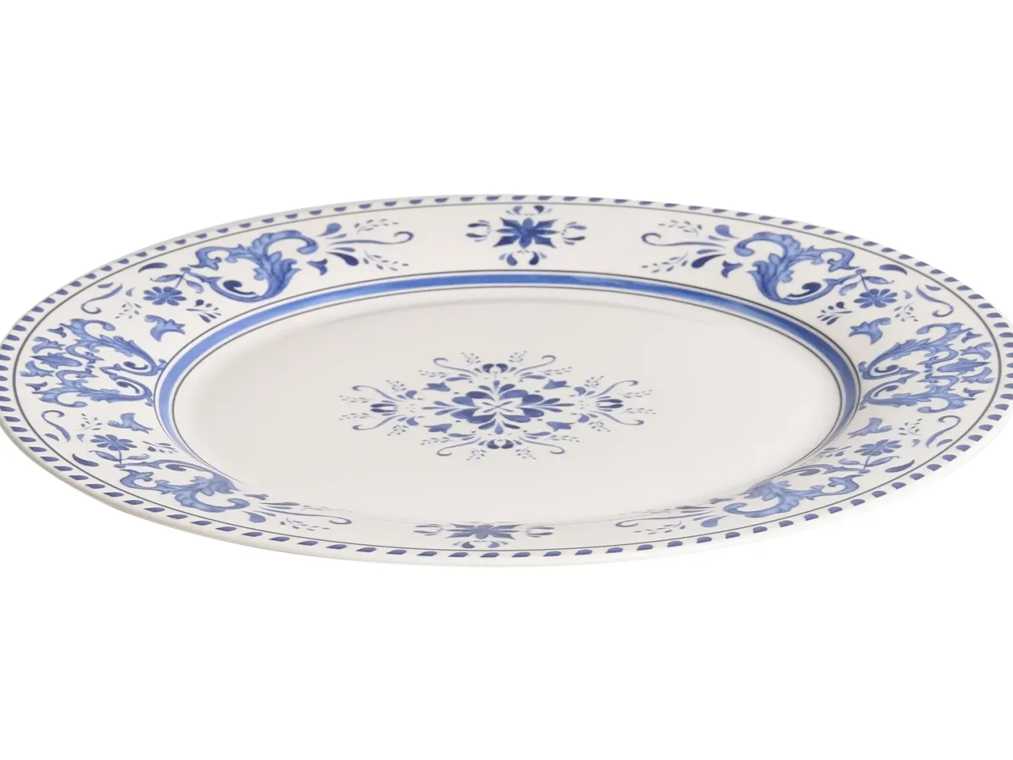 Zastawa stołowa 24-częściowa GALANGAL Porcelana Biały/ niebieski