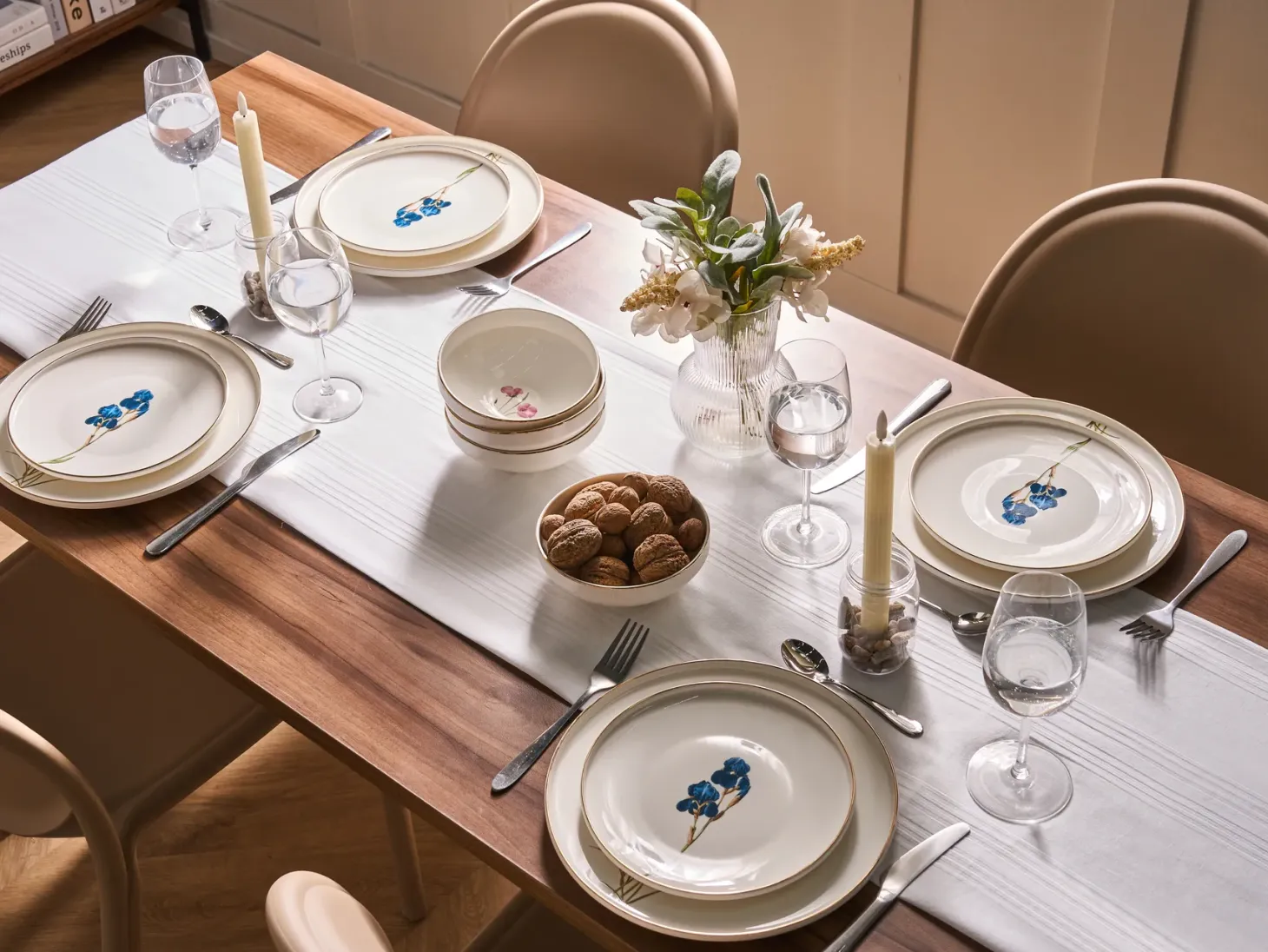 Zastawa stołowa 12-częściowa HYSSOP Porcelana Biały