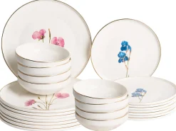 Zastawa stołowa 24-częściowa HYSSOP Porcelana Biały