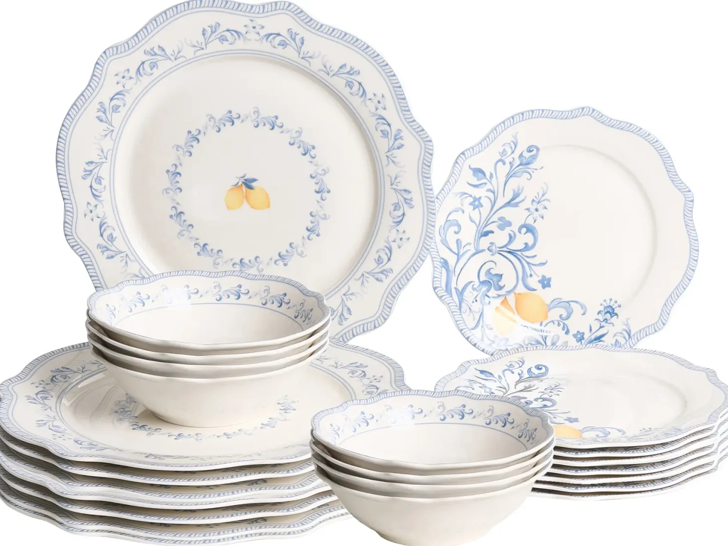 Zastawa stołowa 24-częściowa LOVAGE Porcelana Biały