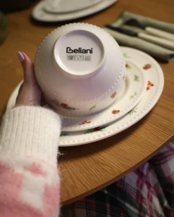 Zastawa stołowa 16-częściowa MARJORAM Porcelana Biały
