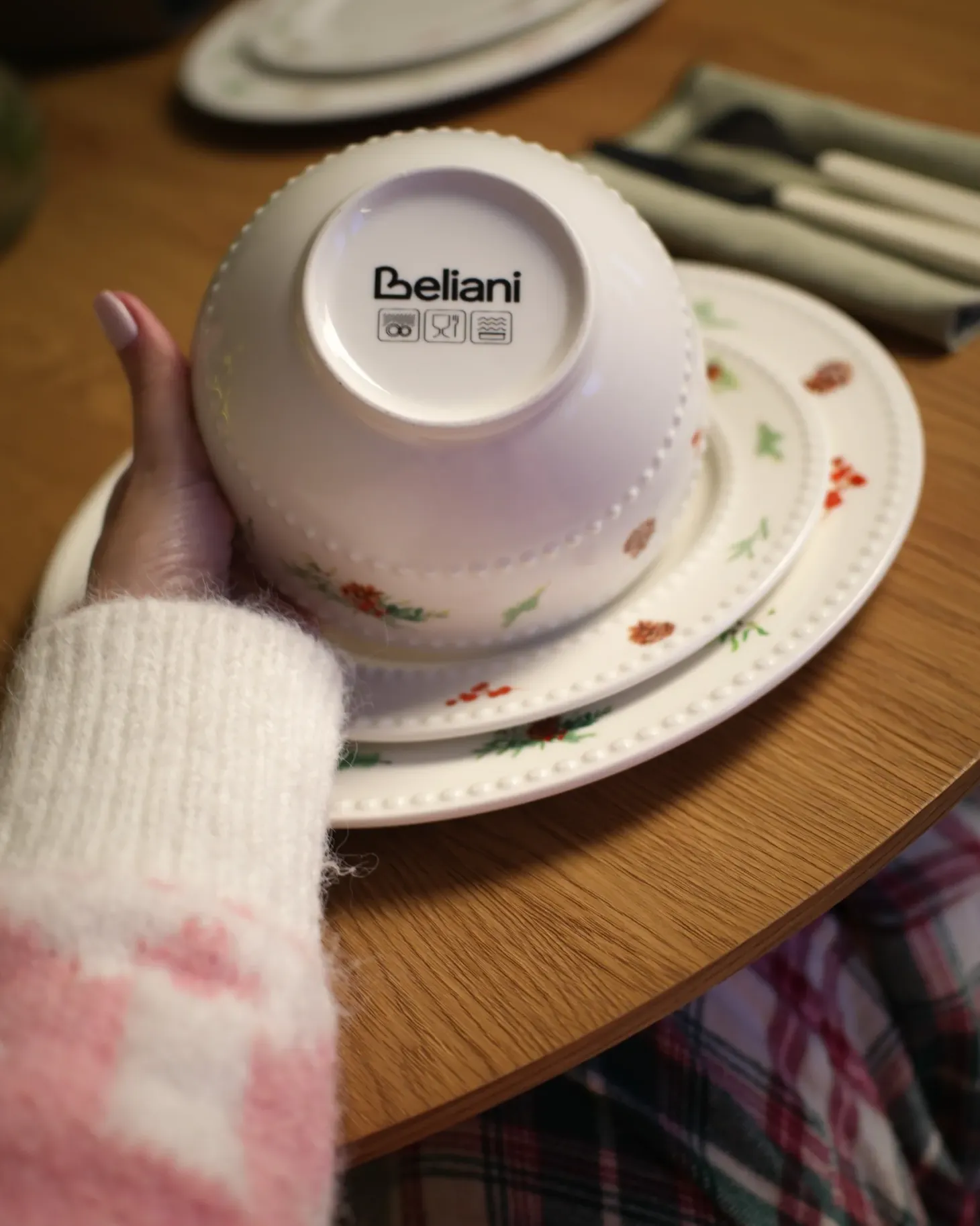 Zastawa stołowa 16-częściowa MARJORAM Porcelana Biały