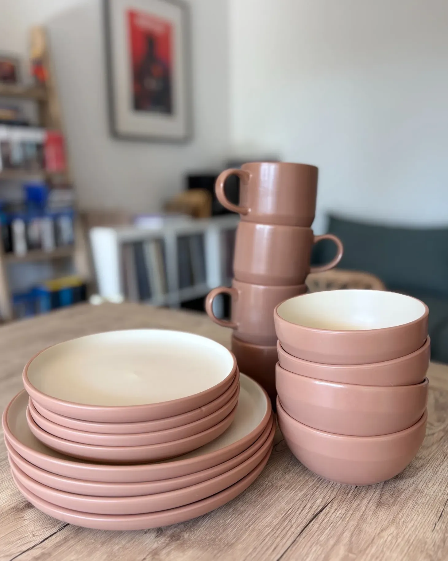 Zastawa stołowa 16-częściowa NUTMEG Kamionka Brązowy
