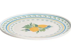 Zastawa stołowa 24-częściowa TARRAGON Porcelana Biały/ zielony