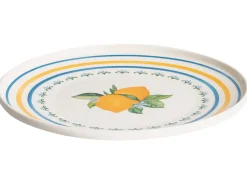 Zastawa stołowa 24-częściowa TARRAGON Porcelana Biały/ zielony