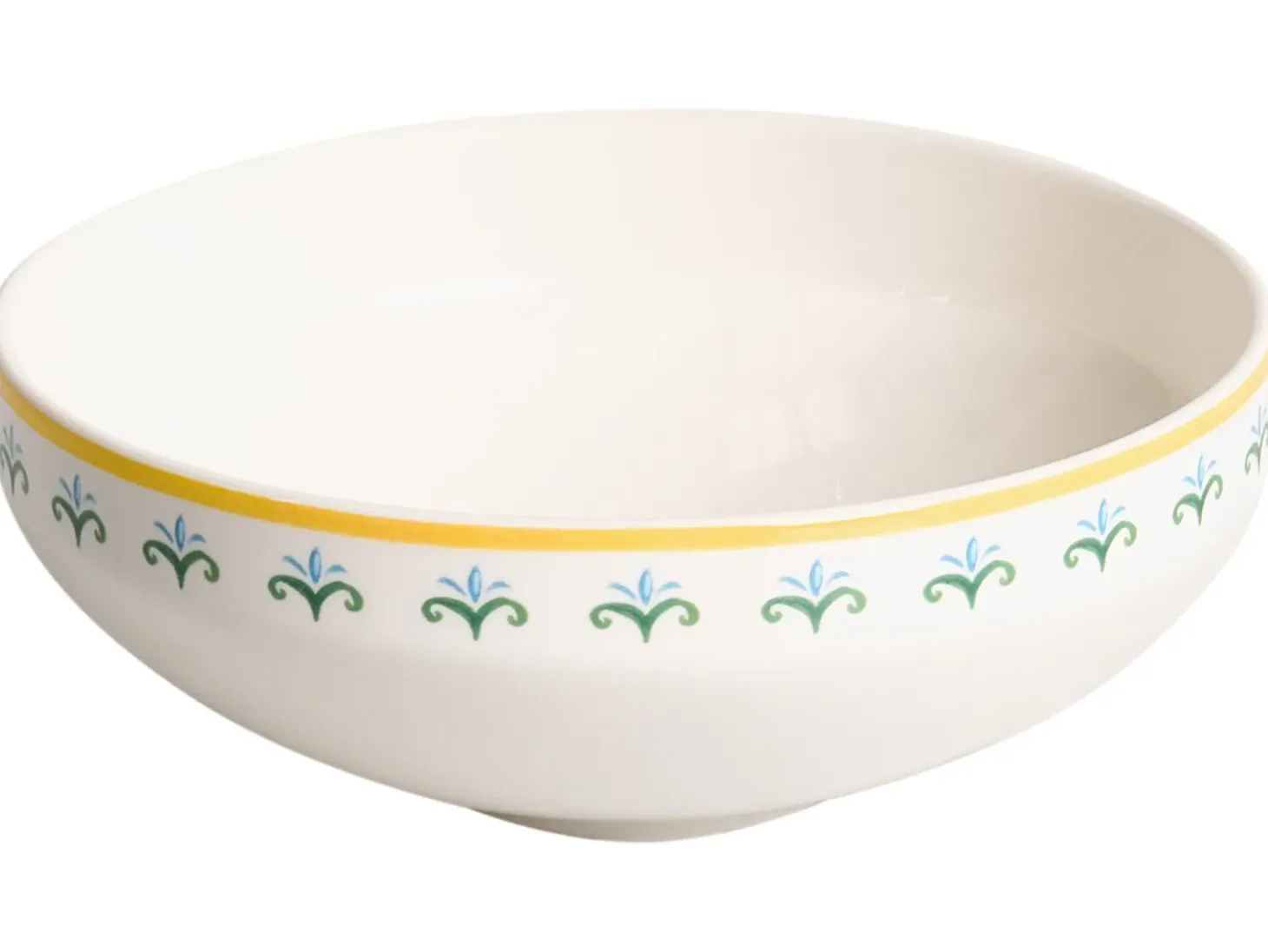 Zastawa stołowa 24-częściowa TARRAGON Porcelana Biały/ zielony