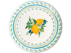 Zastawa stołowa 24-częściowa TARRAGON Porcelana Biały/ zielony