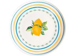 Zastawa stołowa 24-częściowa TARRAGON Porcelana Biały/ zielony