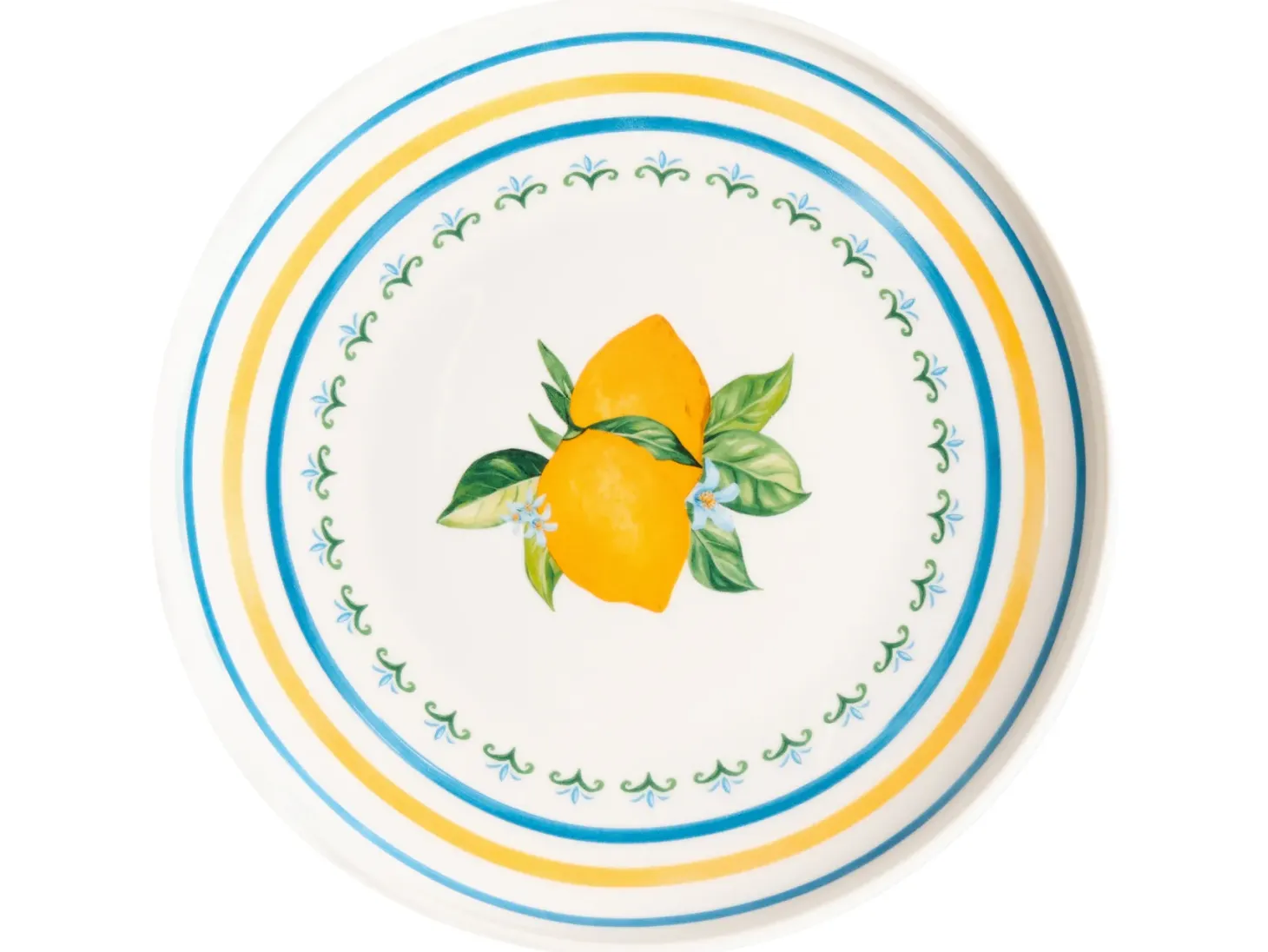 Zastawa stołowa 24-częściowa TARRAGON Porcelana Biały/ zielony