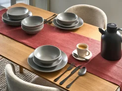 Zastawa stołowa 18-częściowa VIVANI Kamionka Szary