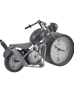 Zegar biurkowy BERNO 30 cm Metal Czarny