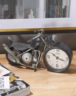 Zegar biurkowy BERNO 30 cm Metal Czarny