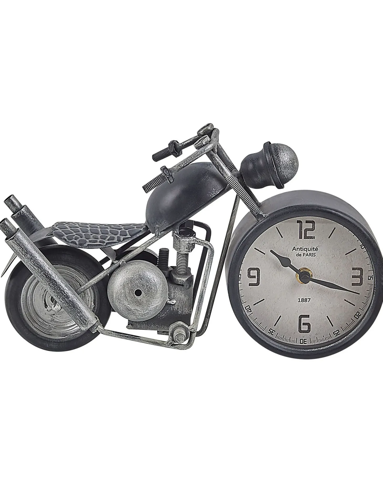 Zegar biurkowy BERNO 30 cm Metal Czarny