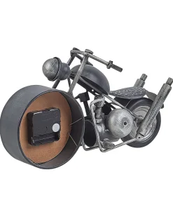 Zegar biurkowy BERNO 30 cm Metal Czarny