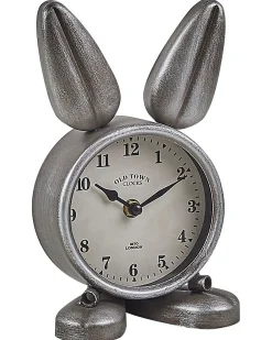 Zegar biurkowy THUSIS 15 cm Metal Srebrny