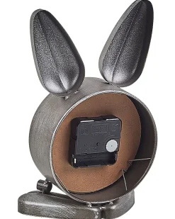 Zegar biurkowy THUSIS 15 cm Metal Srebrny