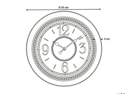 Zegar ścienny ALBOI 55 cm Czarny