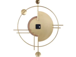 Zegar ścienny ALLOGNY 59 cm Metal Złoty