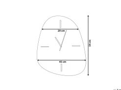 Zegar ścienny ALMANSA 45 cm Srebrny