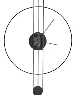 Zegar ścienny ANNIVIERS 44 cm Metal Czarny