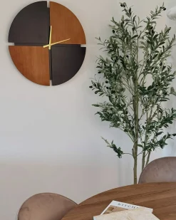 Zegar ścienny ARAMON 60 cm Brązowy/ czarny