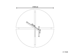 Zegar ścienny ARAMON 60 cm Brązowy/ czarny