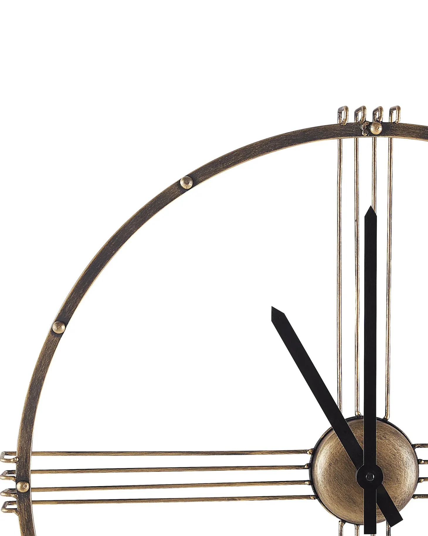 Zegar ścienny ASCONA 64 cm Metal Złoty