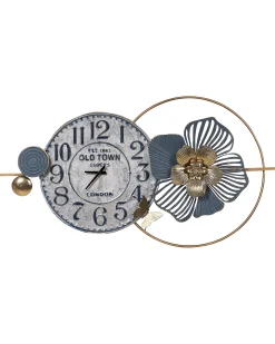 Zegar ścienny BERKERIUM 90 cm Metal Niebieski