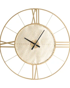 Zegar ścienny BLAMERE 80 cm Metal Złoty