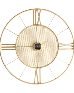 Zegar ścienny BLAMERE 80 cm Metal Złoty