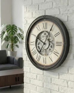 Zegar ścienny BORNOS 50 cm Czarny