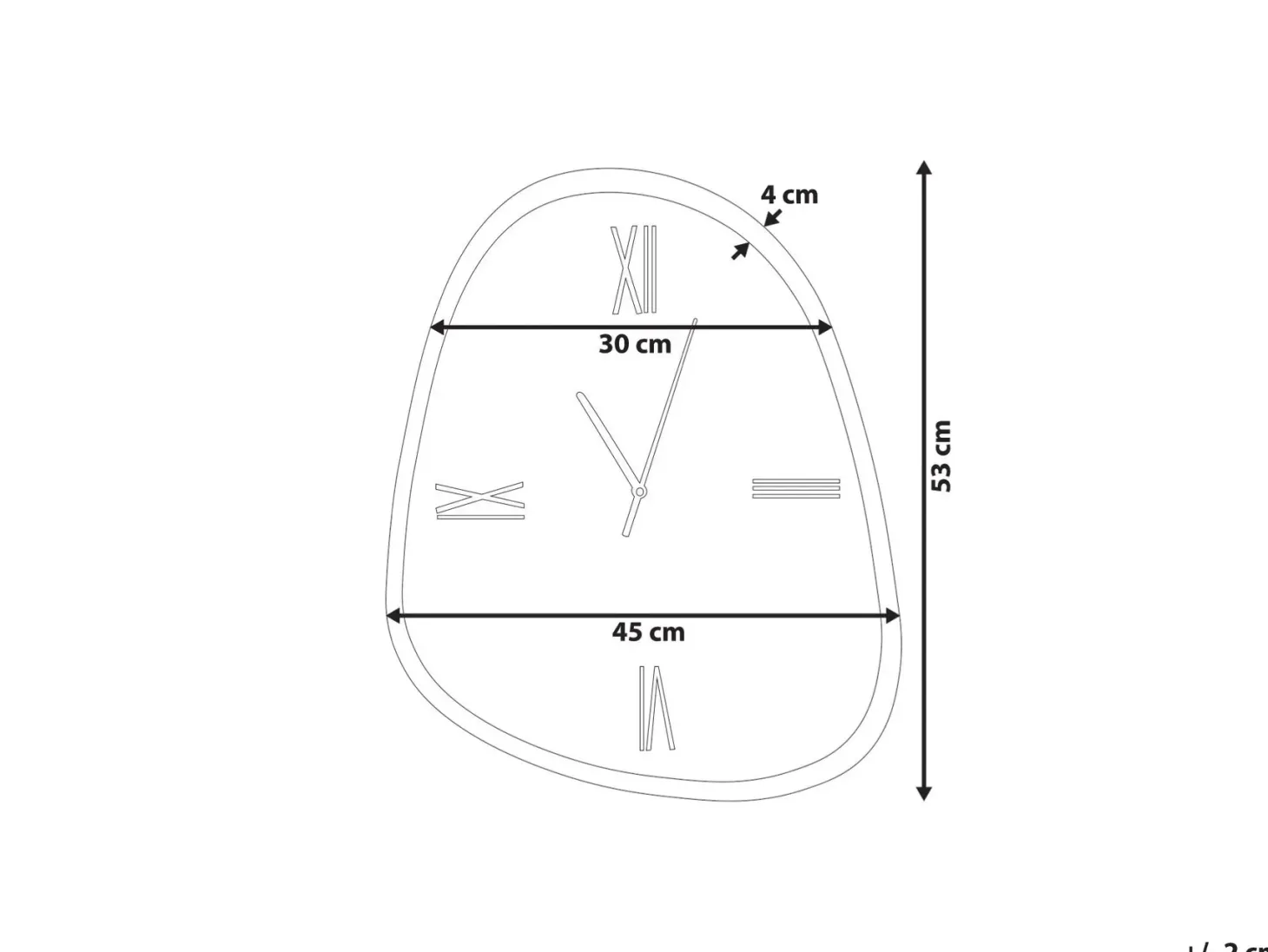 Zegar ścienny CASTALLA 45 cm Ciemnobrązowy
