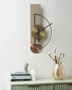 Zegar ścienny CEVINS 31 cm Metal Beżowy