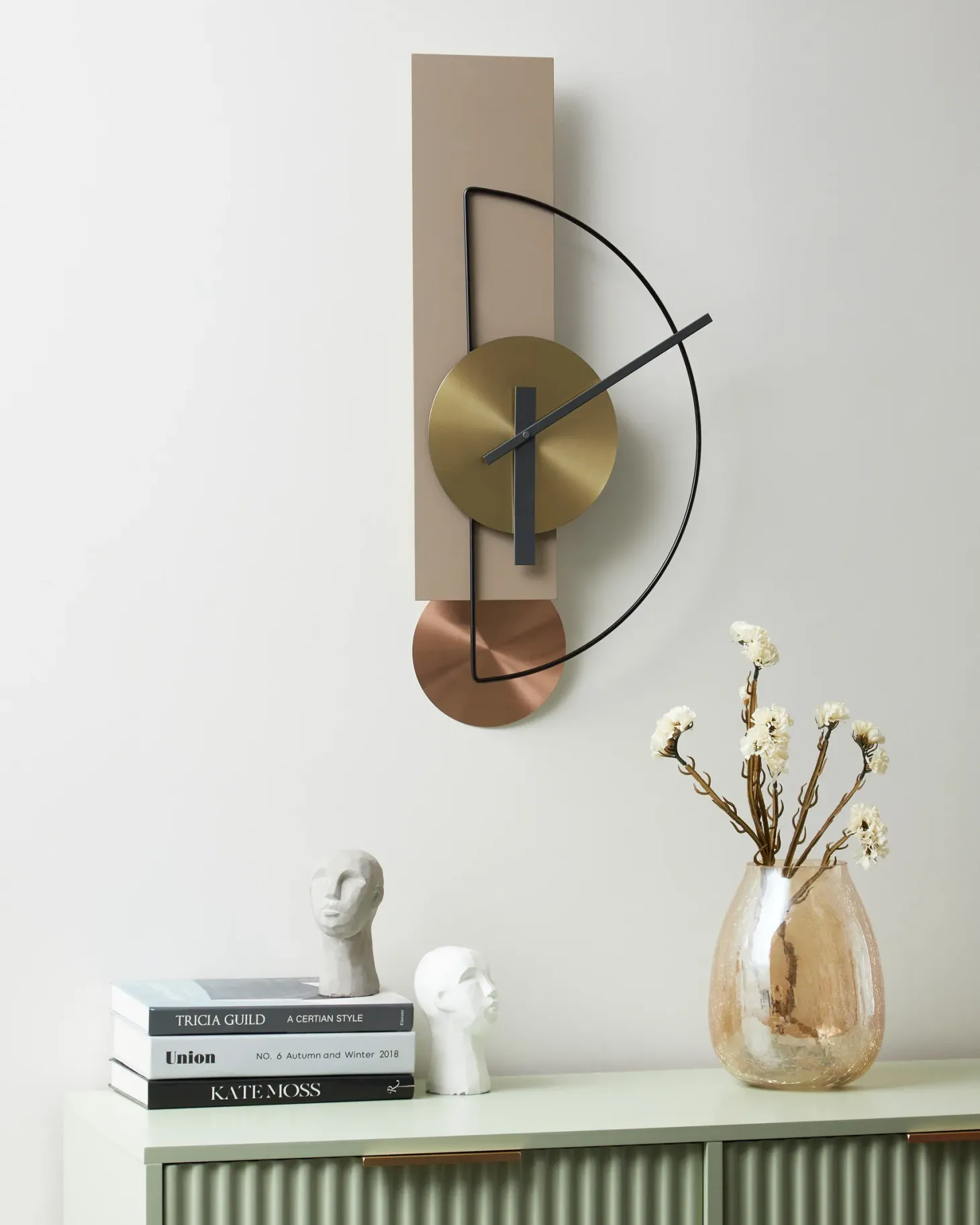 Zegar ścienny CEVINS 31 cm Metal Beżowy