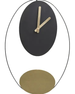 Zegar ścienny MANIGOD 32 cm Metal Czarny