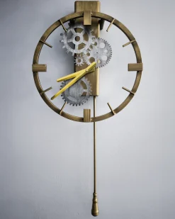 Zegar ścienny MARCOTE 30 cm Metal Złoty