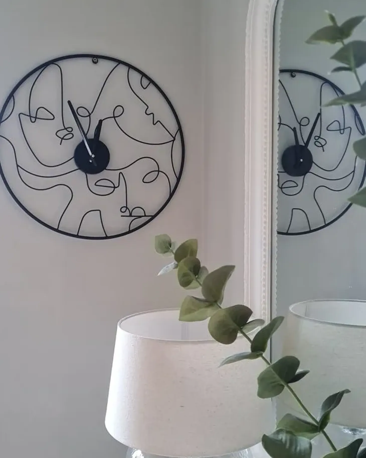 Zegar ścienny MENTON 50 cm Metal Czarny