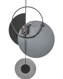 Zegar ścienny NENDAZ 32 cm Metal Szary