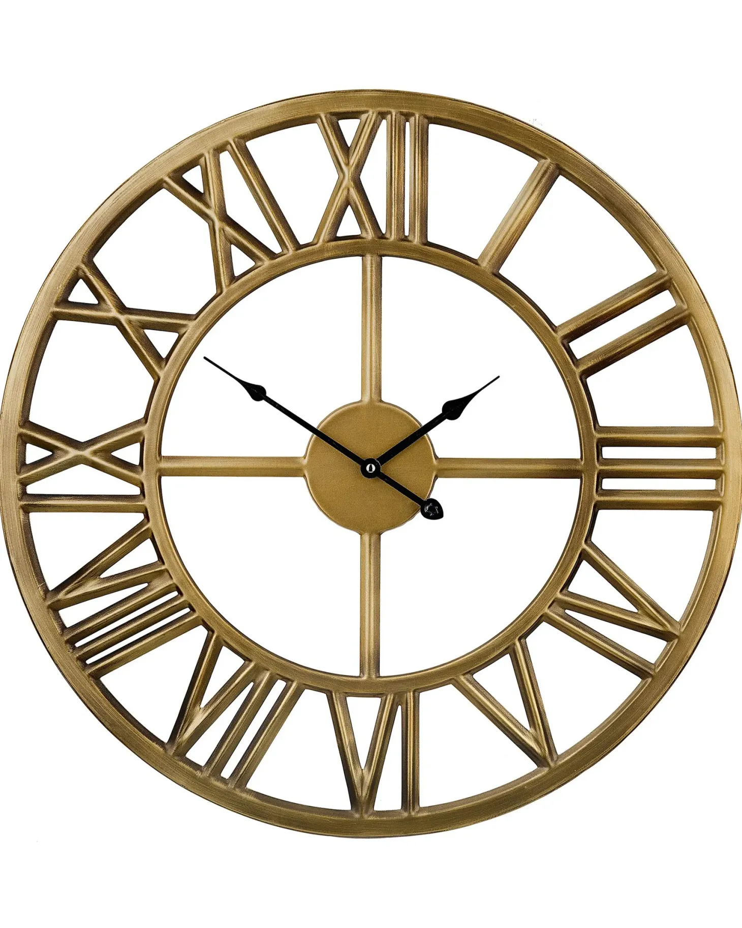Zegar ścienny NOTTWIL 61 cm Metal Złoty