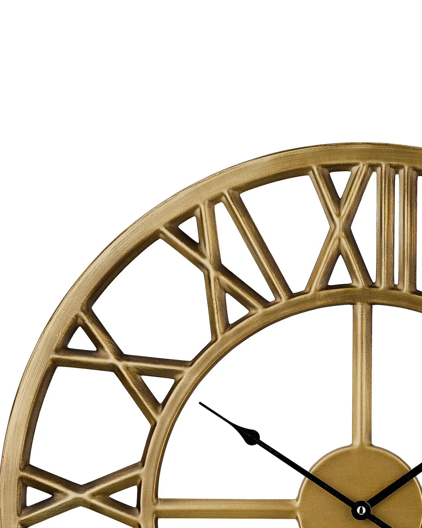 Zegar ścienny NOTTWIL 61 cm Metal Złoty