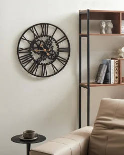 Zegar ścienny PETRER 60 cm Metal Czarny