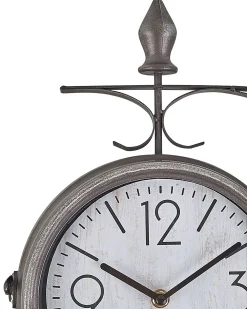 Zegar ścienny ROMONT 34 cm Metal Srebrny