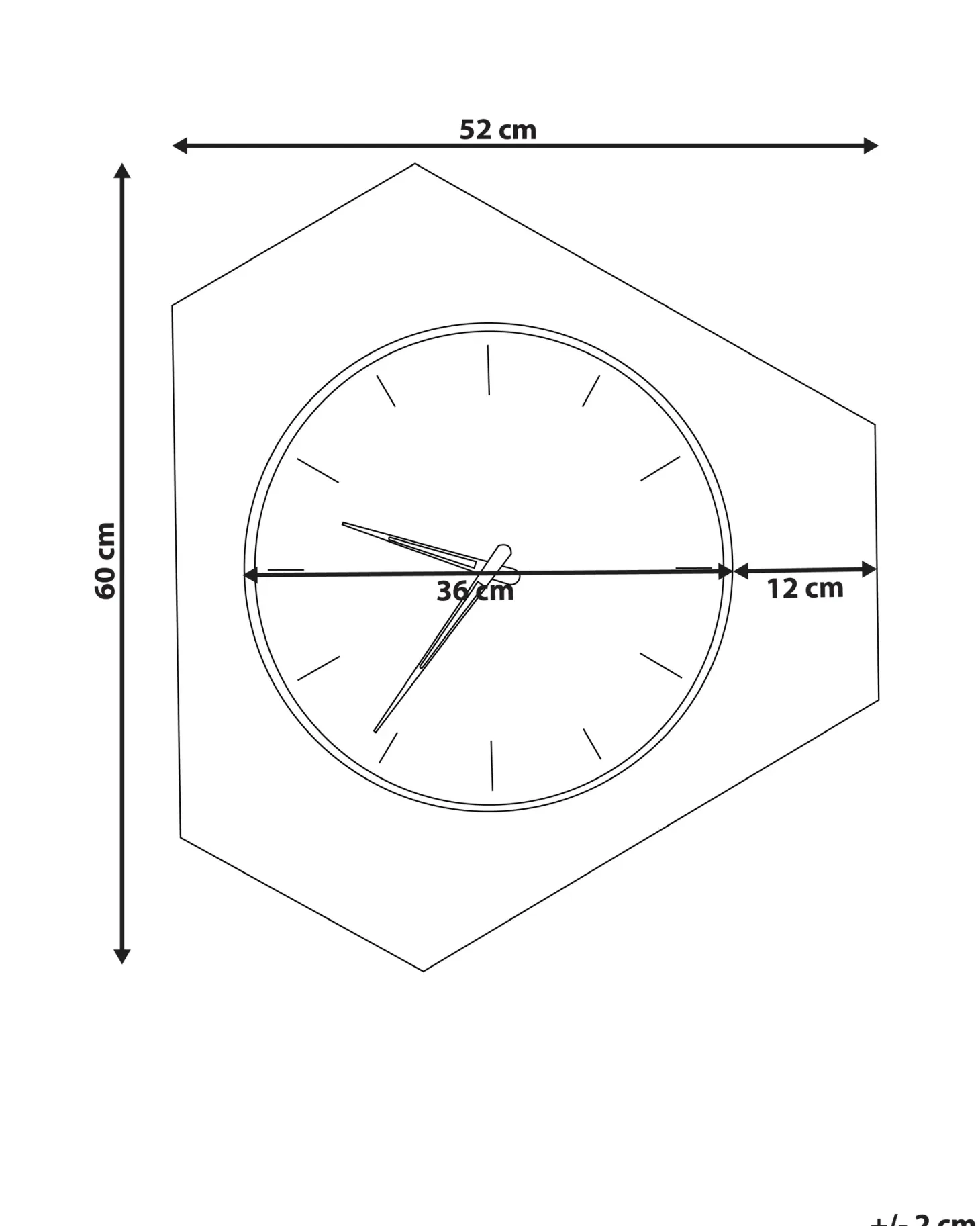 Zegar ścienny SAILON 52 cm Biały