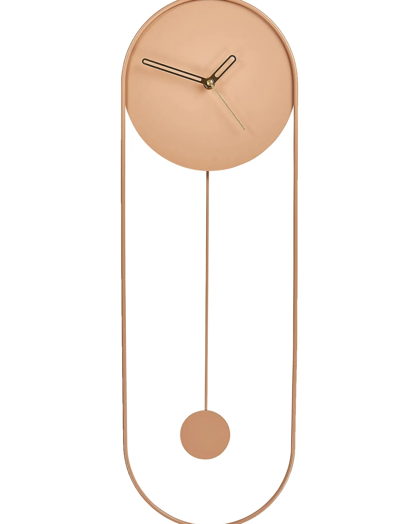 Zegar ścienny SALVAN 20 cm Metal Brzoskwiniowy