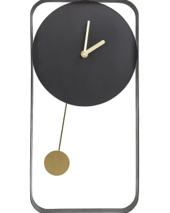 Zegar ścienny SERVOZ 21 cm Metal Czarny