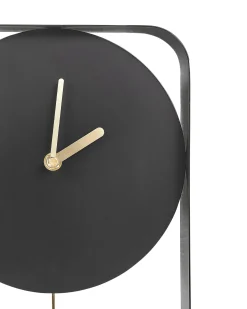 Zegar ścienny SERVOZ 21 cm Metal Czarny