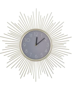 Zegar ścienny SOLURA 45 cm Metal Złoty
